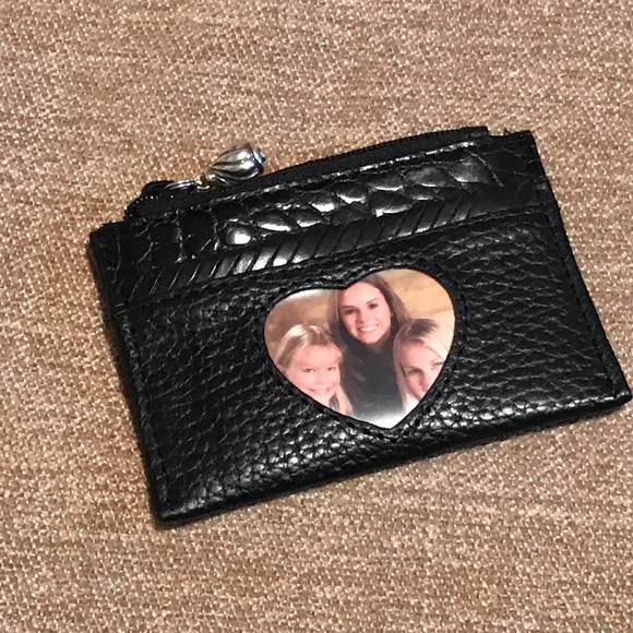 Brighton Accessories - Brighton Black Coin  Purse with Silver Pull